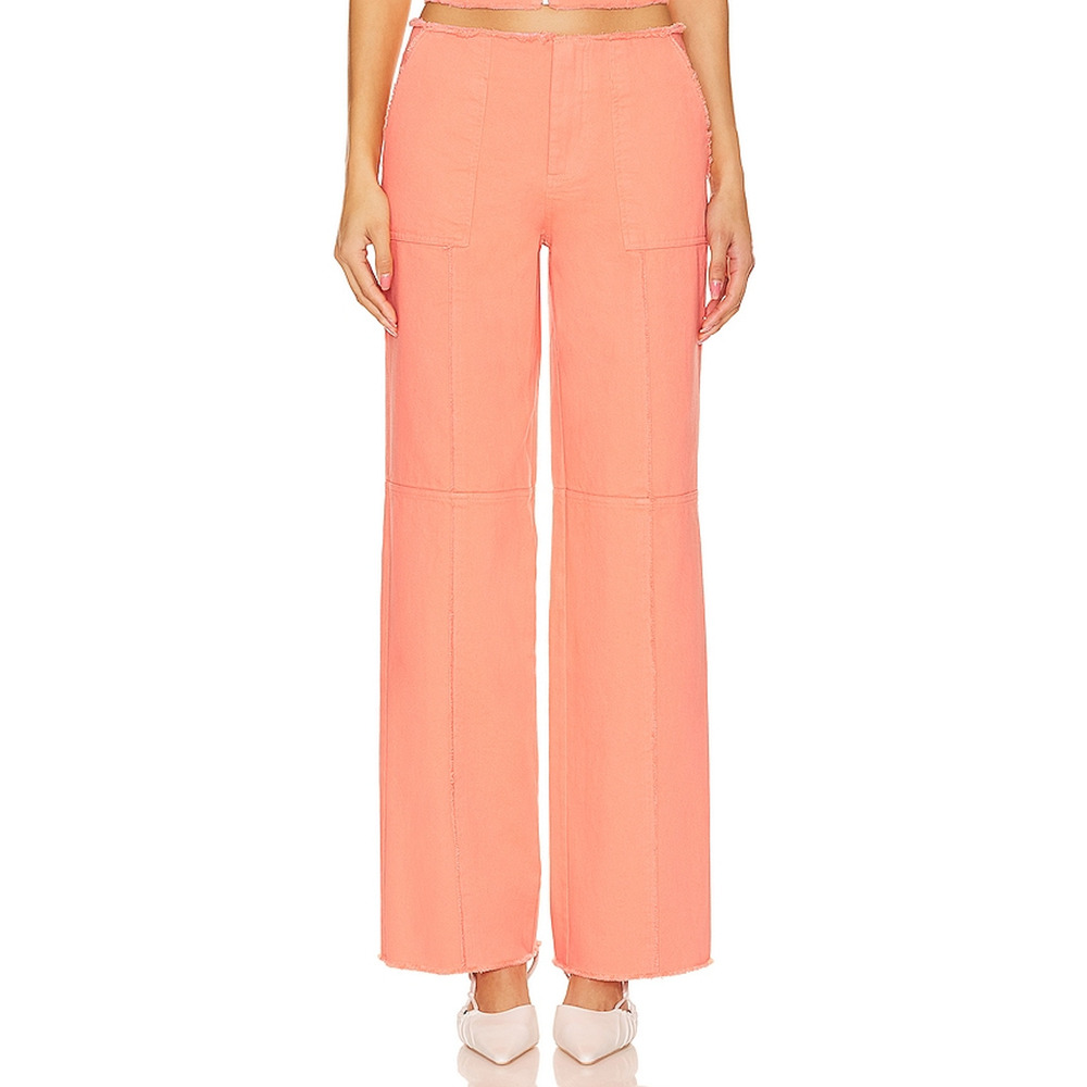 Lovers And Friends 'Bruna' Orange Cotton Pant Size M